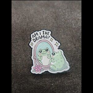 Am I The Drama Frog Pin